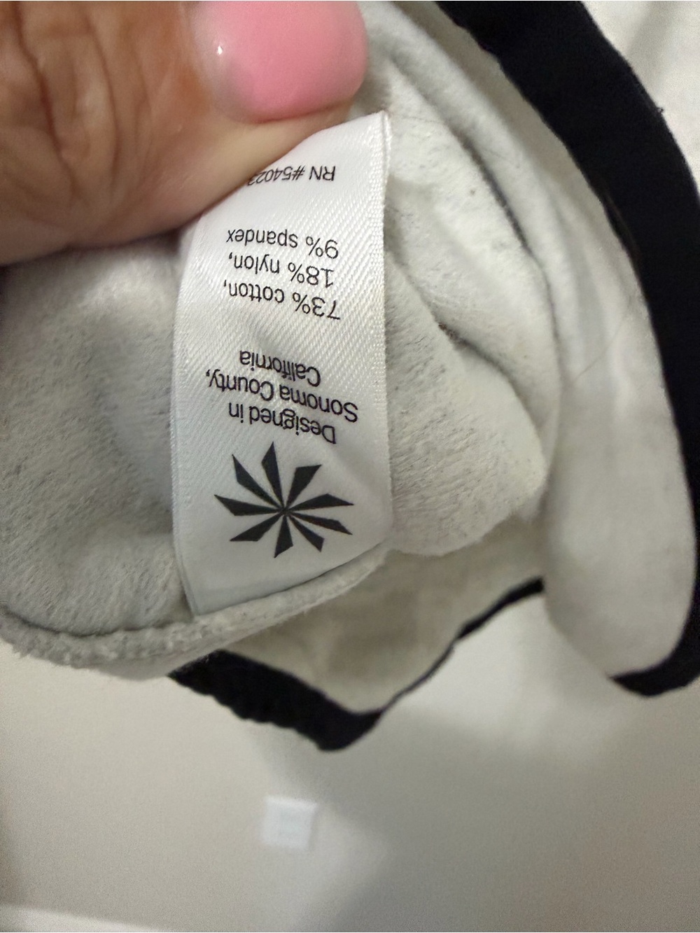 Athleta Gray Cowl Neck Performance Hoodie Thumbholes Kangaroo Pocket Size Small - Picture 9 of 9
